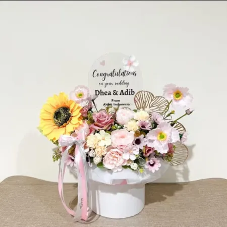 Bloom Box Akrilik Ucapan Wedding Wonosobo